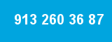 913 260 36 87 913 260 36 87